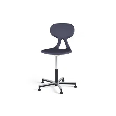 Stol Poly gas Alu large sh 50-70 cm med glidfötter 이미지