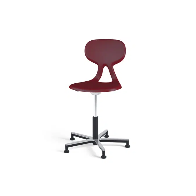 Stol Poly gas Alu large sh 50-70 cm med glidfötter