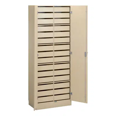 Norden material cabinet 30 drawer B80xD47xH210 birch