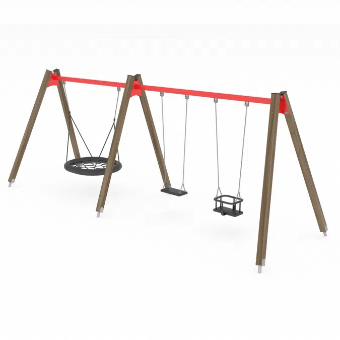 SWING WD 3 seats (2 flat seats R1+ 1 birdnest swing)