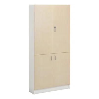 Norden material cabinet 4 solid door B100xD32xH210 white