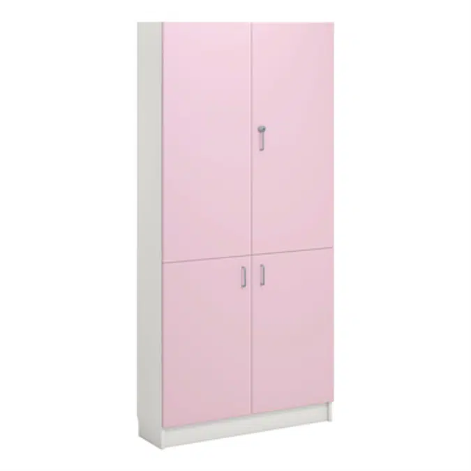 Norden material cabinet 4 solid door B100xD32xH210 white