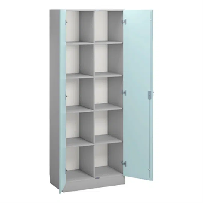 Norden material cabinet 10 tray B80xD47xH210 grey