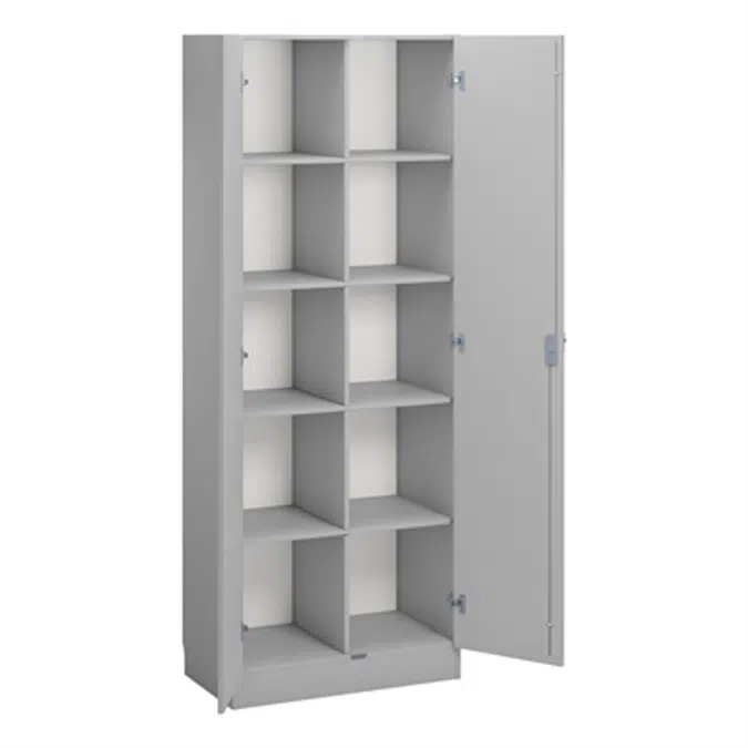 Norden material cabinet 10 tray B80xD47xH210 grey