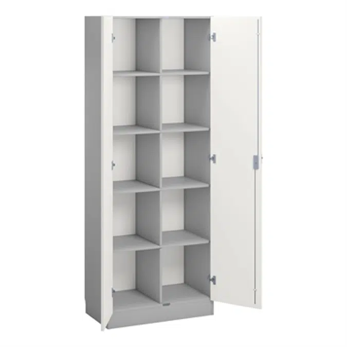Norden material cabinet 10 tray B80xD47xH210 grey