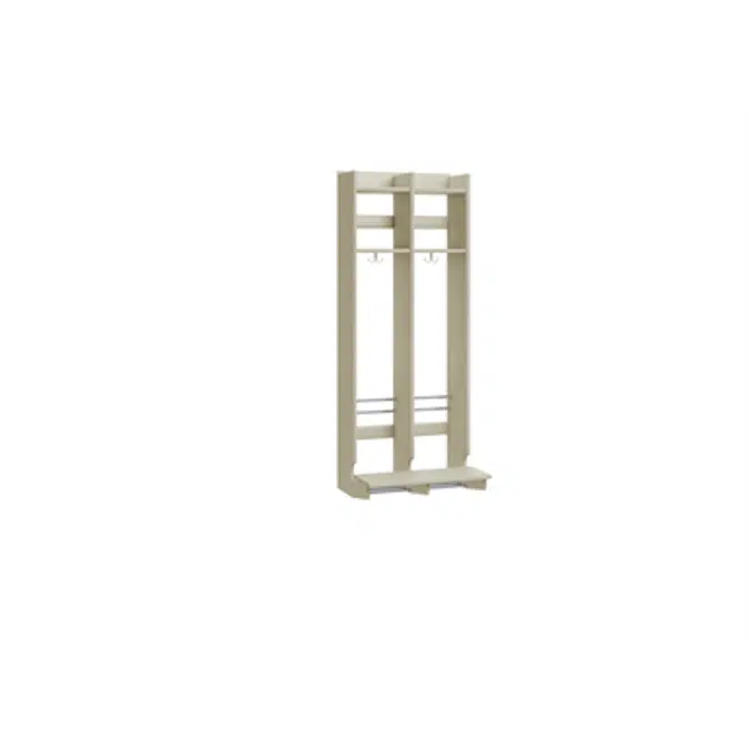 Flexi 22 klädfack hel med sittbänk Flexi 22 klädfack hel med sittbänk