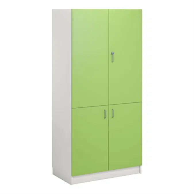 Norden material cabinet 4 solid door B100xD60xH210 white