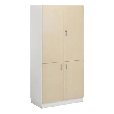 Norden material cabinet 4 solid door B100xD60xH210 white