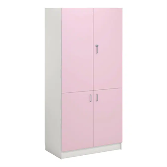 Norden material cabinet 4 solid door B100xD60xH210 white
