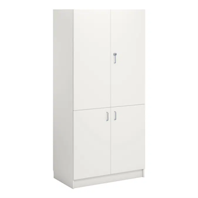 Norden material cabinet 4 solid door B100xD60xH210 white