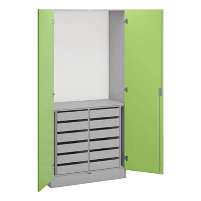 Norden wood/metal cabinets B100xD47xH210 grey