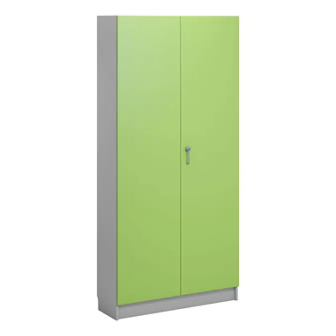 Norden material cabinet 2 solid door B100xD32xH210 grey