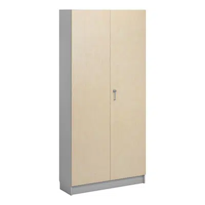 Norden material cabinet 2 solid door B100xD32xH210 grey