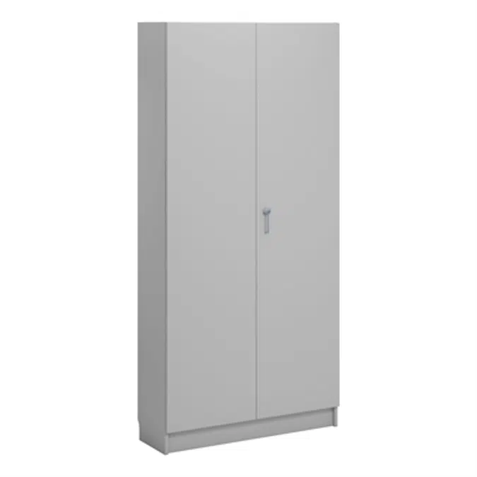 Norden material cabinet 2 solid door B100xD32xH210 grey