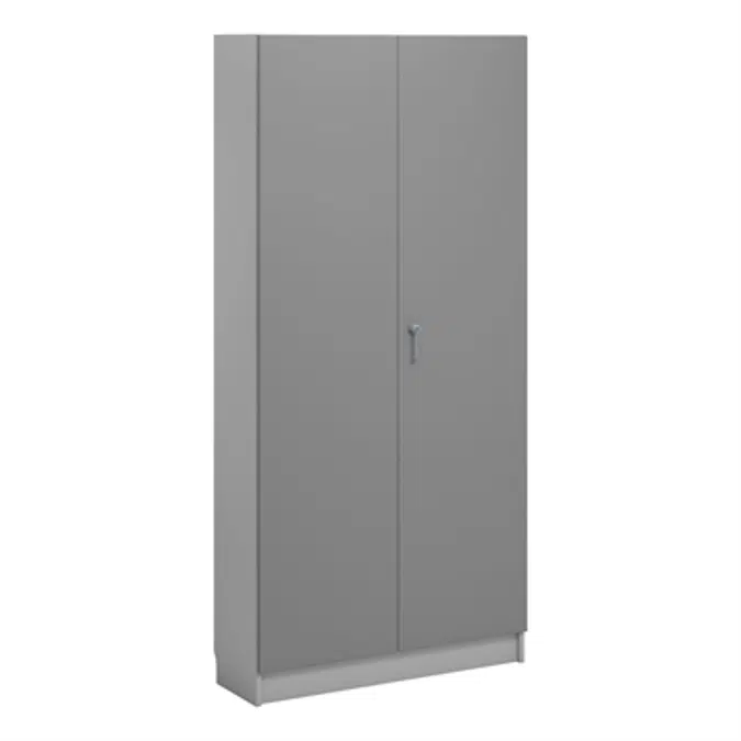 Norden material cabinet 2 solid door B100xD32xH210 grey