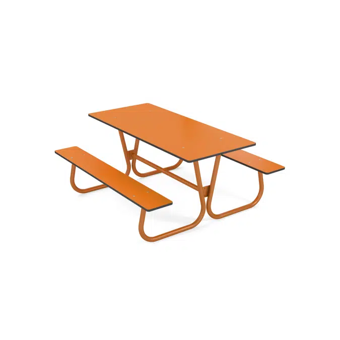 Rörvik picknickbord kompaktlaminat 160x70 H70 cm