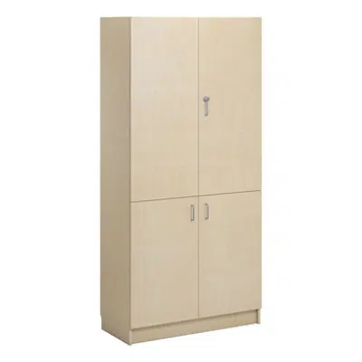 Norden material cabinet 4 solid door B100xD47xH210 birch