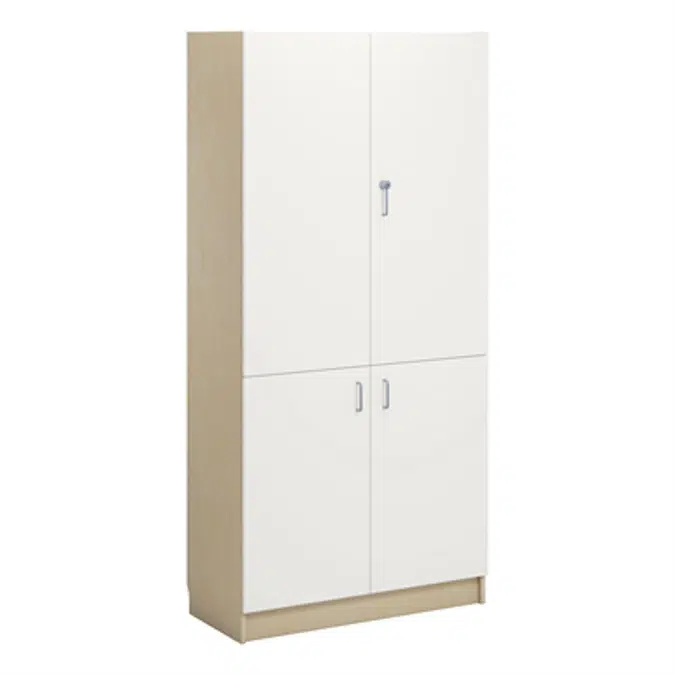 Norden material cabinet 4 solid door B100xD47xH210 birch