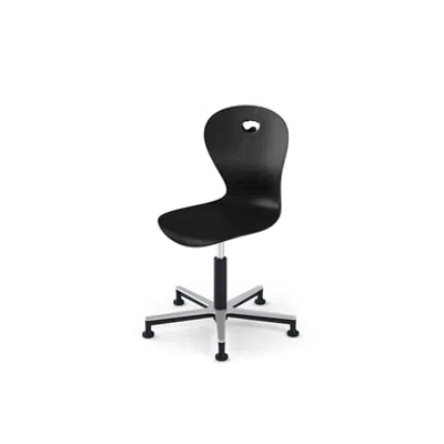 billede til Karoline skolestol gas Alu large sh 38-50 cm m/glidefødder