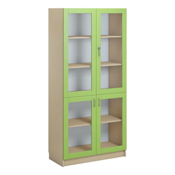 Norden material cabinet 4 glas B100xD47xH210 birch