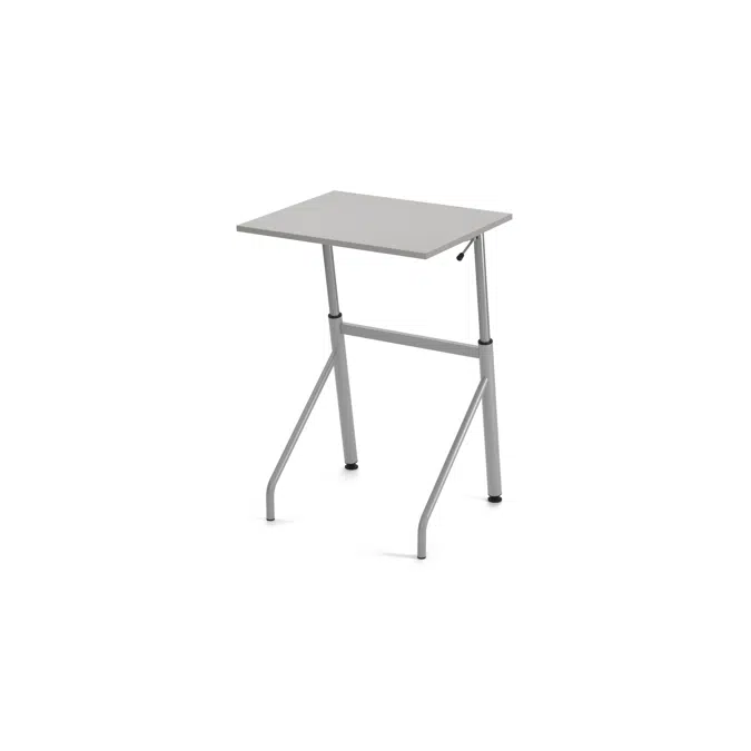 Table Altudo HPL 70x60 cm silver frame