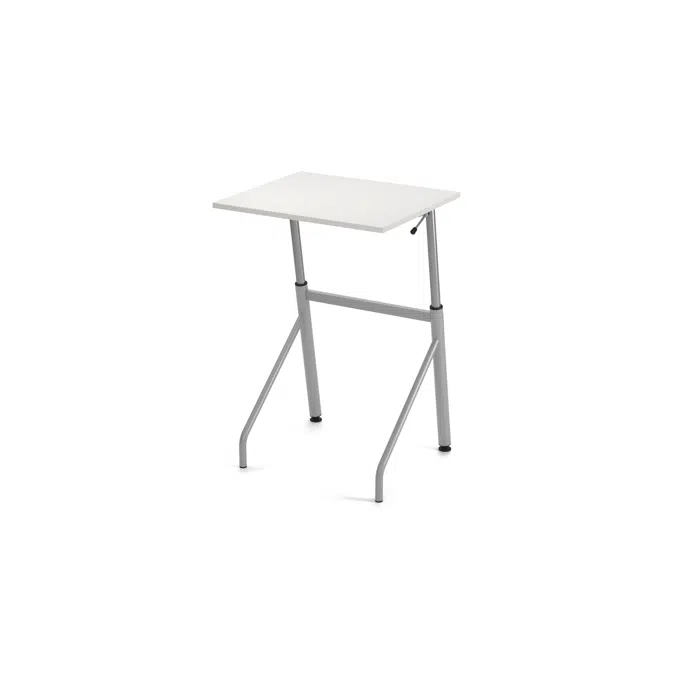 Table Altudo HPL 70x60 cm silver frame
