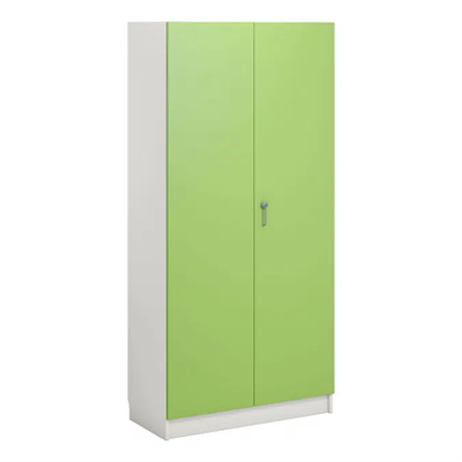 Norden material cabinet 2 solid door B100xD47xH210 white
