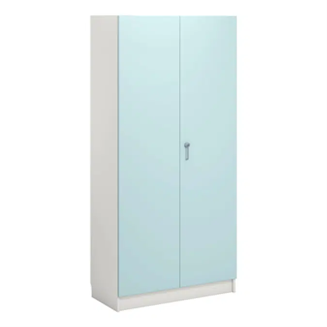 Norden material cabinet 2 solid door B100xD47xH210 white