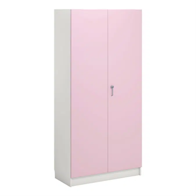 Norden material cabinet 2 solid door B100xD47xH210 white