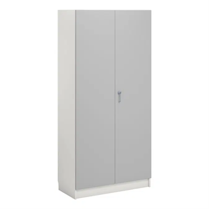 Norden material cabinet 2 solid door B100xD47xH210 white