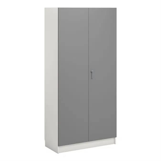 Norden material cabinet 2 solid door B100xD47xH210 white