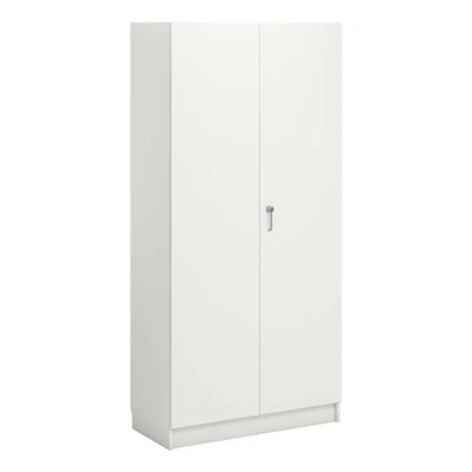 Norden material cabinet 2 solid door B100xD47xH210 white