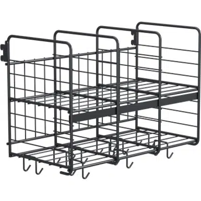 Wille Hat shelf in wire 3-compartment 60 cm