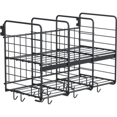 Image for Wille Hat shelf in wire 3-compartment 60 cm