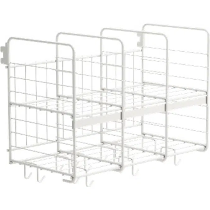 Wille Hat shelf in wire 3-compartment 60 cm