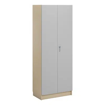 Norden material cabinet 5 shelves B80xD47xH210 birch