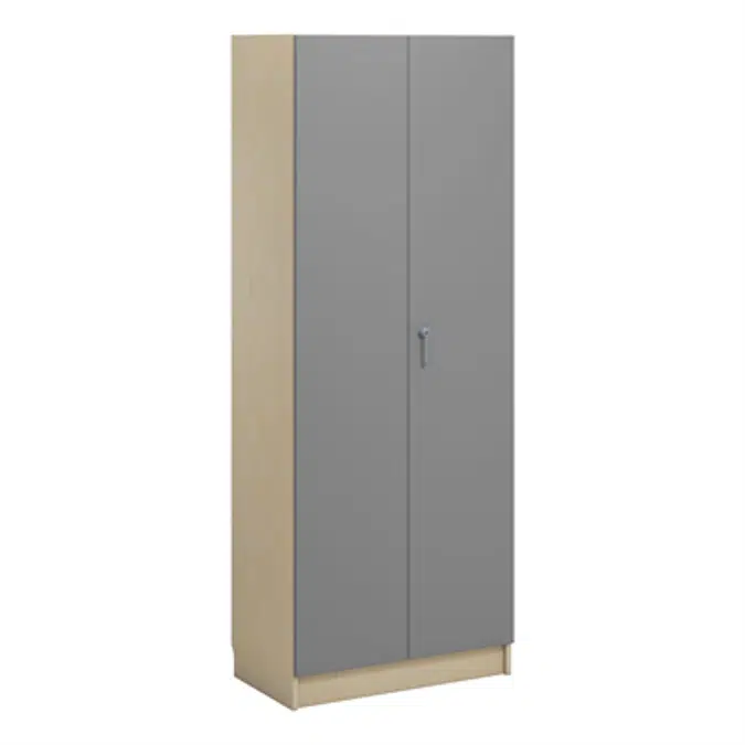 Norden material cabinet 5 shelves B80xD47xH210 birch