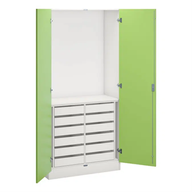 Norden wood/metal cabinets B100xD47xH210 white