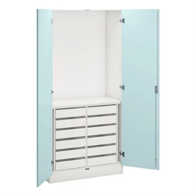 Norden wood/metal cabinets B100xD47xH210 white