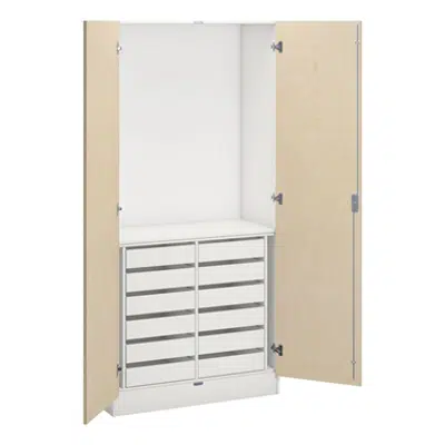 Norden wood/metal cabinets B100xD47xH210 white