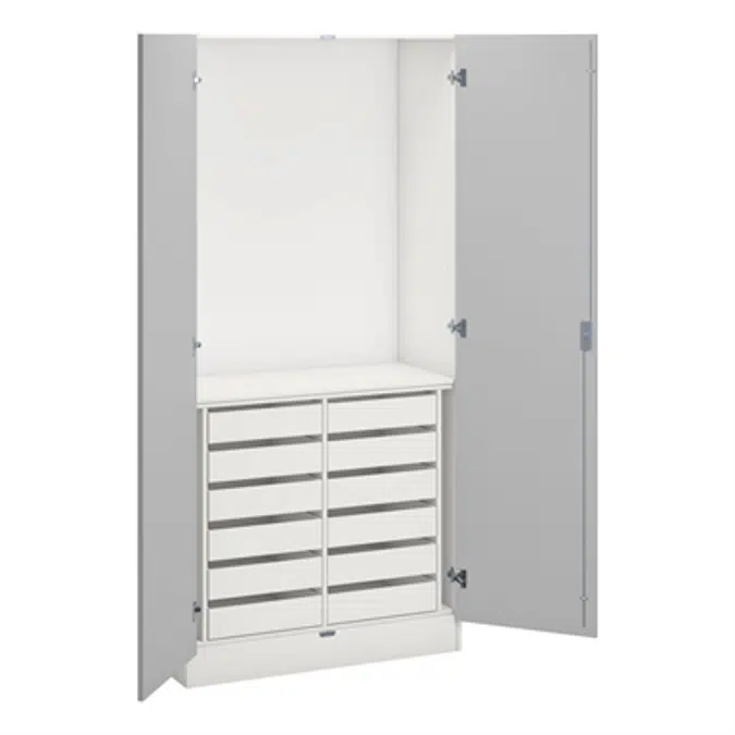Norden wood/metal cabinets B100xD47xH210 white