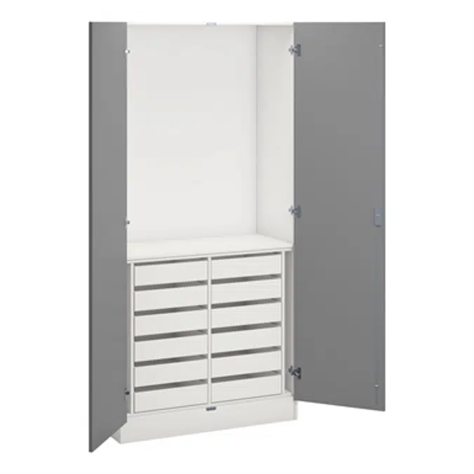 Norden wood/metal cabinets B100xD47xH210 white