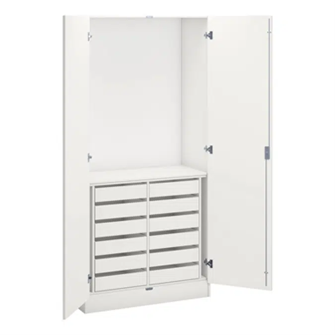 Norden wood/metal cabinets B100xD47xH210 white