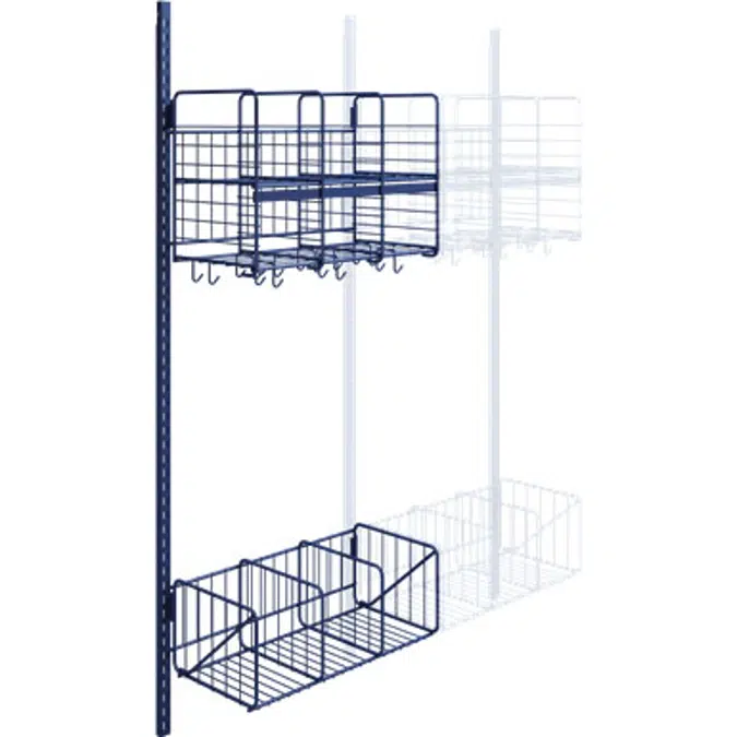 Wille 3-tray wall Add-on section