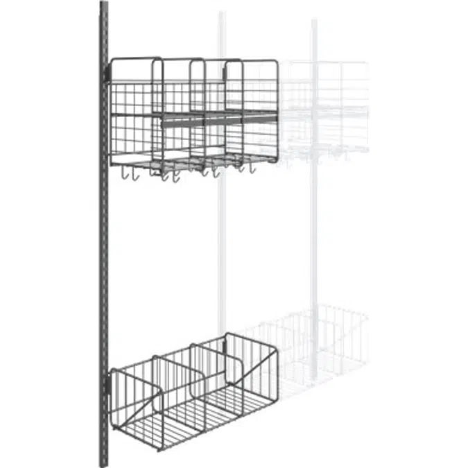 Wille 3-tray wall Add-on section