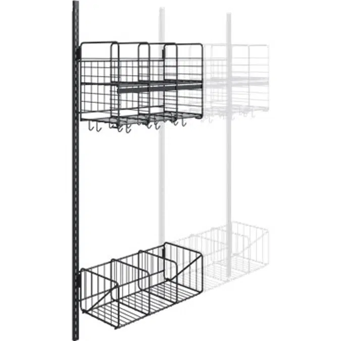 Wille 3-tray wall Add-on section