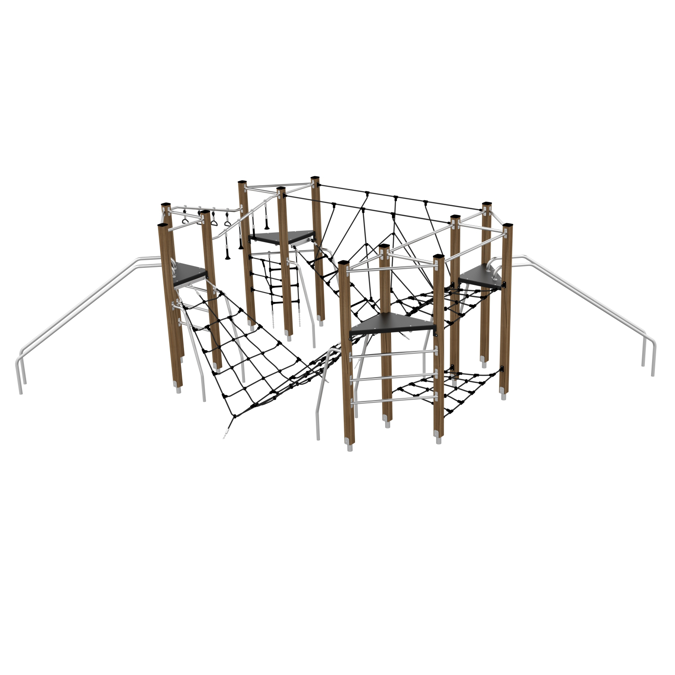 BIM objects Free download! WOODEN Jungle gym XL BIMobject