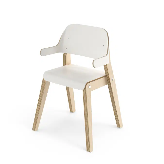 Barnstol Grow D28 med armstöd sh 37 cm