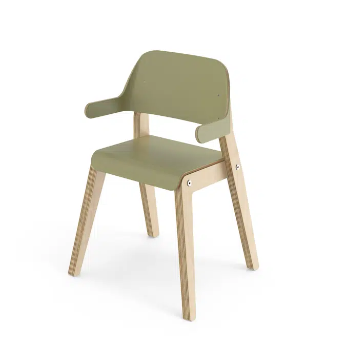 Barnstol Grow D28 med armstöd sh 37 cm