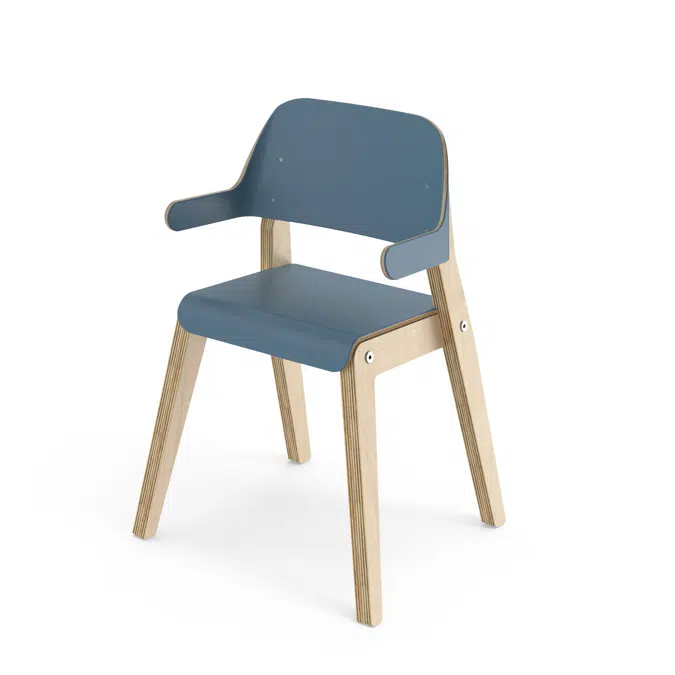 Barnstol Grow D28 med armstöd sh 37 cm
